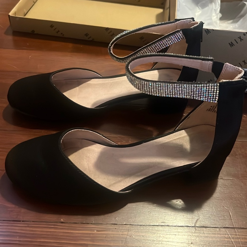 Mix No.6 Black Girls Formal Shoe